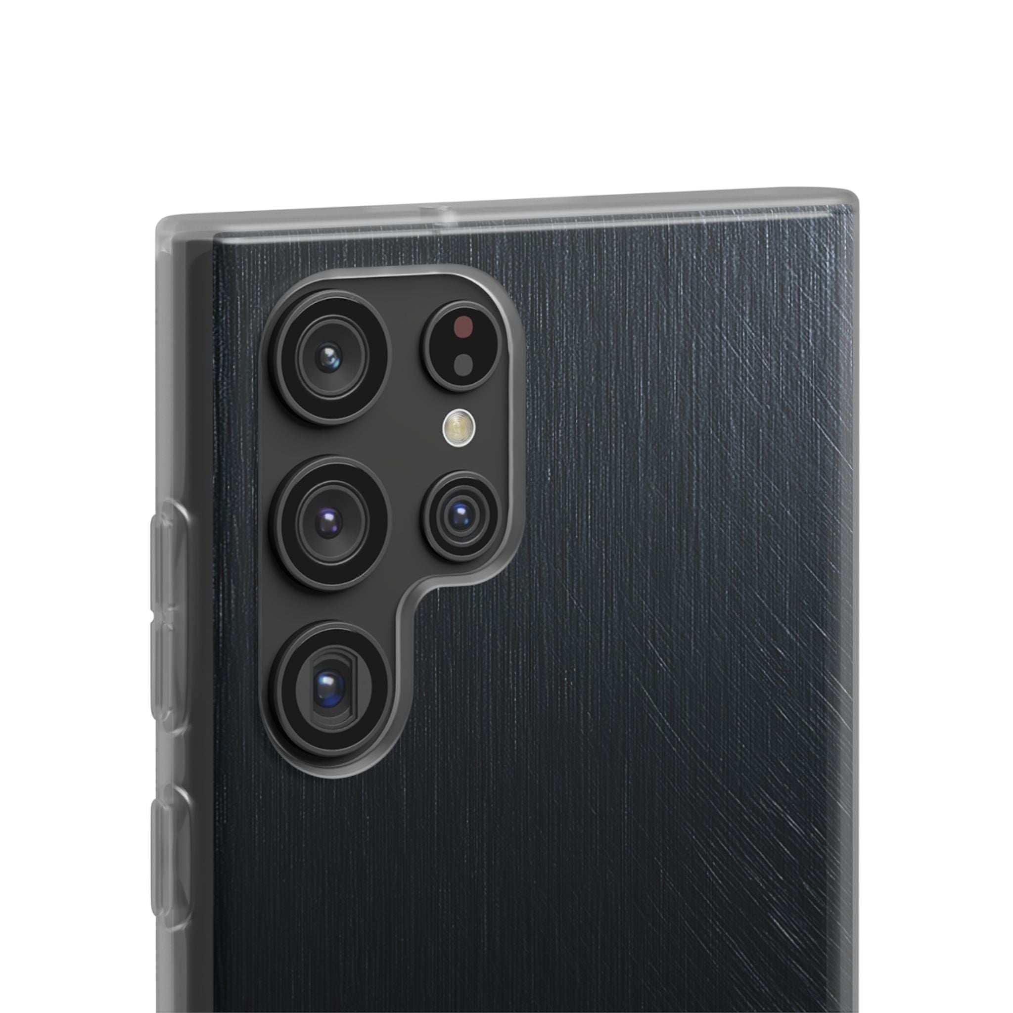 Black Lite Phone Case for Samsung - Midnight Brushed Grain