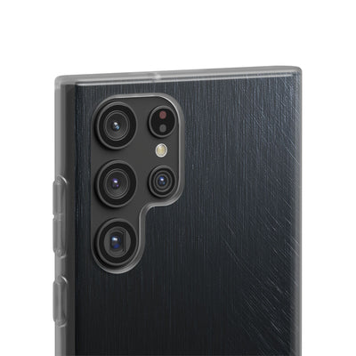 Black Lite Phone Case for Samsung - Midnight Brushed Grain