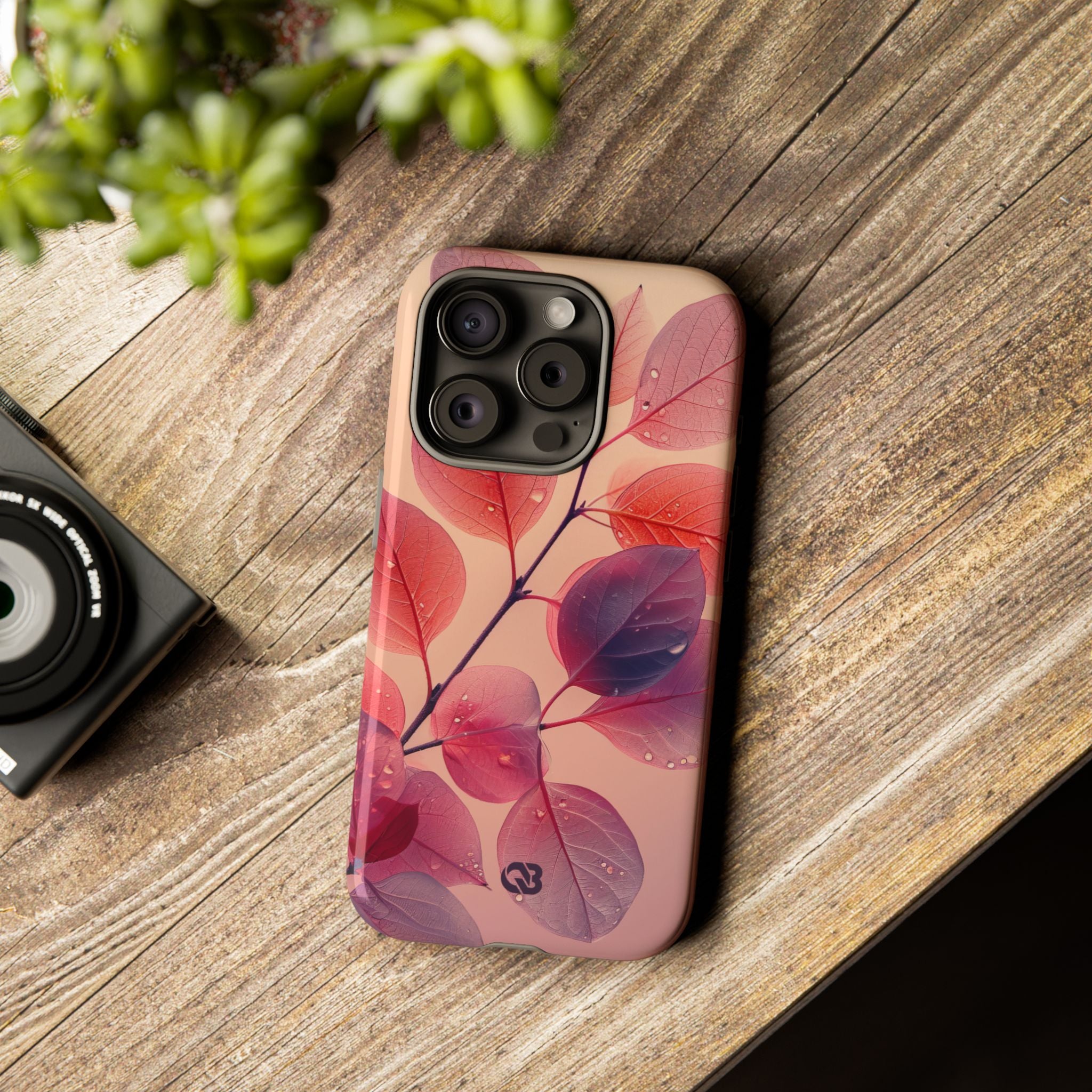 Dewy Magenta Foliage · Tough Phone Case for iPhone