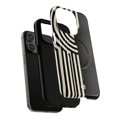 Beige Tough 2.0 Magsafe Phone Case for iPhone - Monolith Ivory Signal