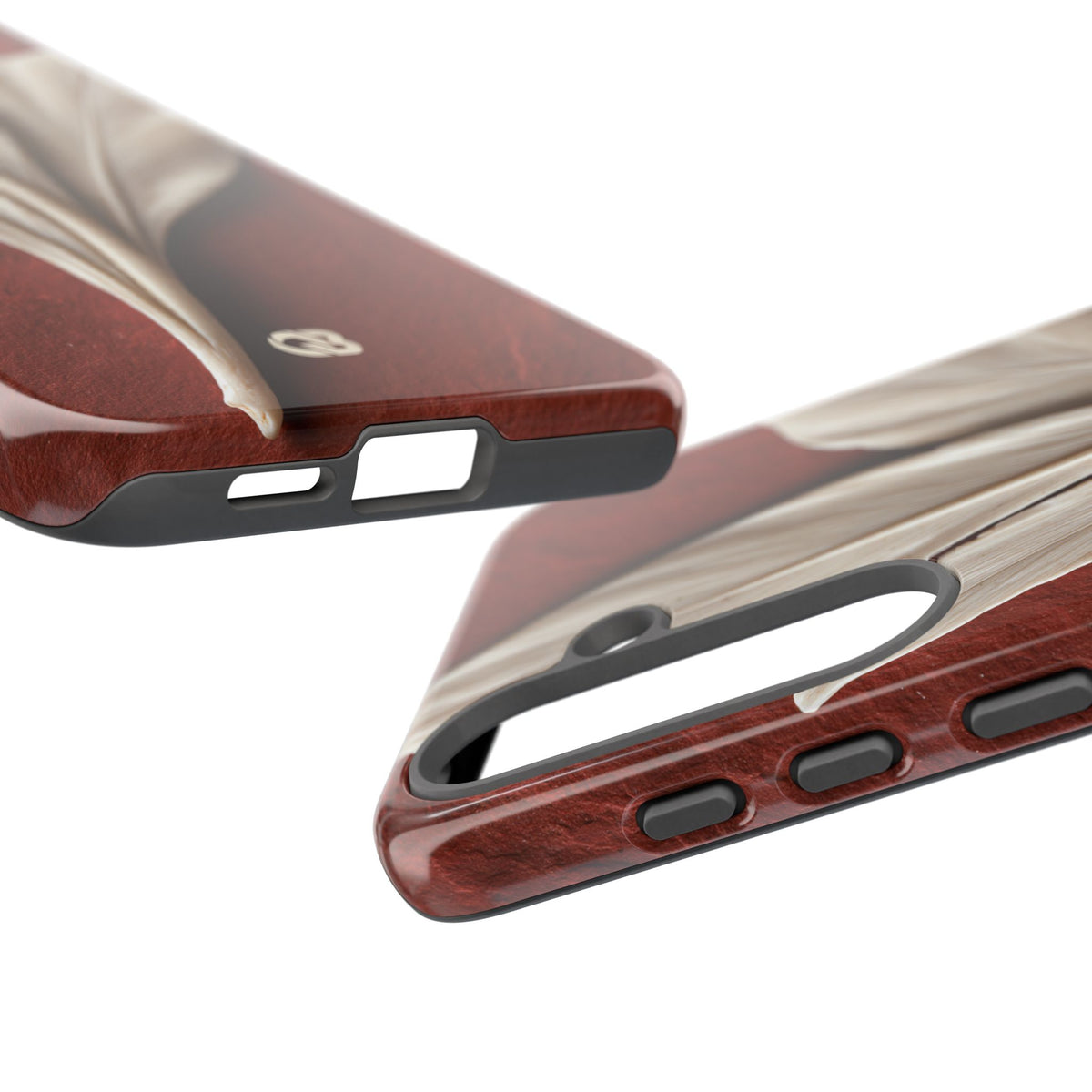 Carved Ivory Plume · Tough Phone Case for Samsung · Red