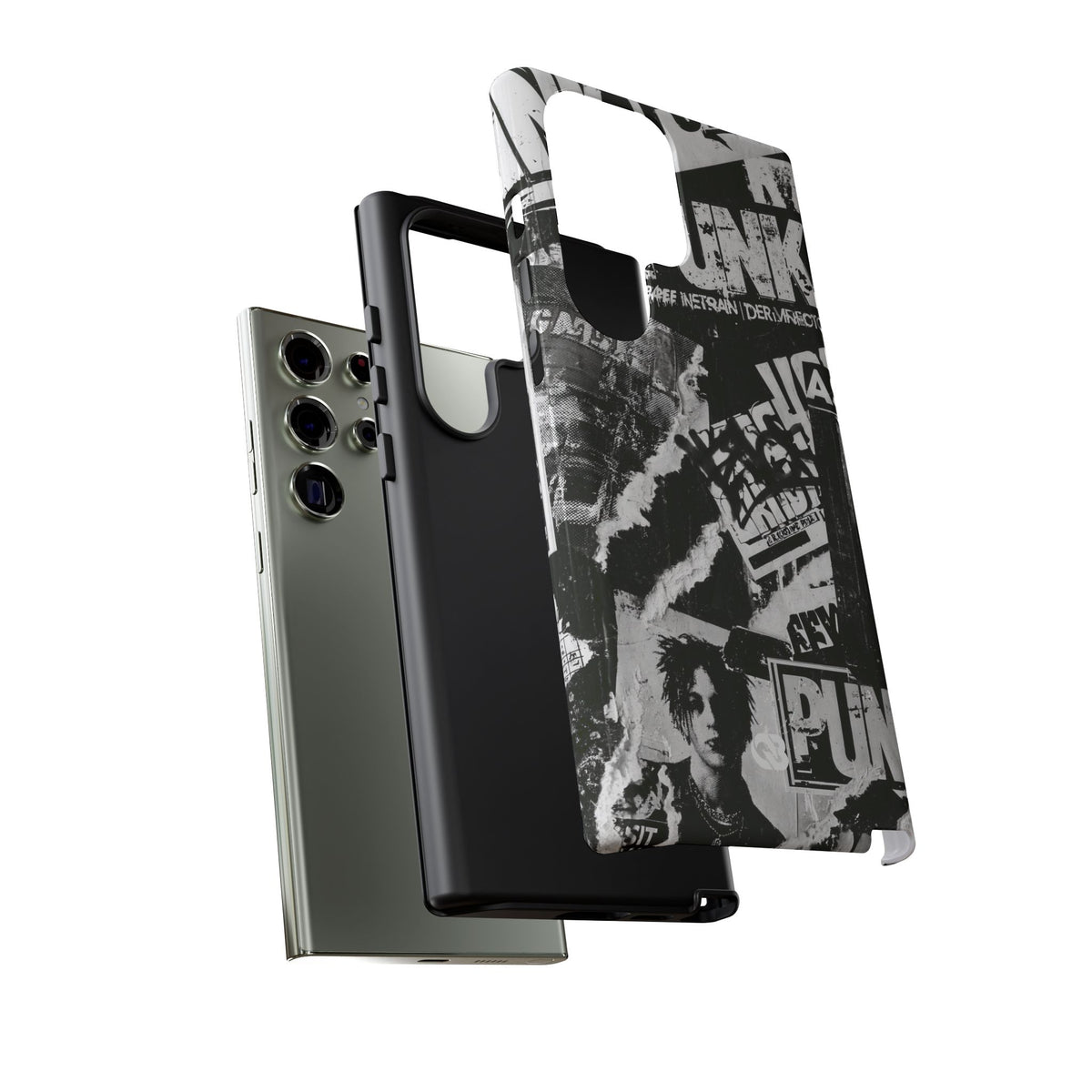 Underground Punk Collage · Tough Phone Case for Samsung · Black