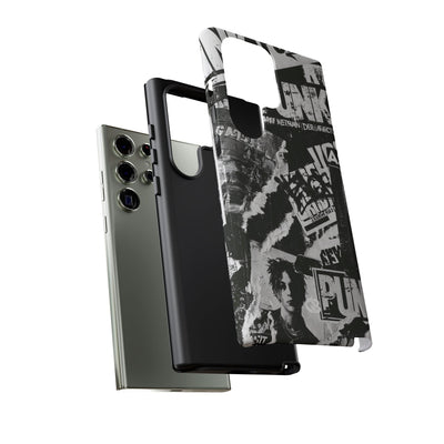 Underground Punk Collage · Tough Phone Case for Samsung · Black