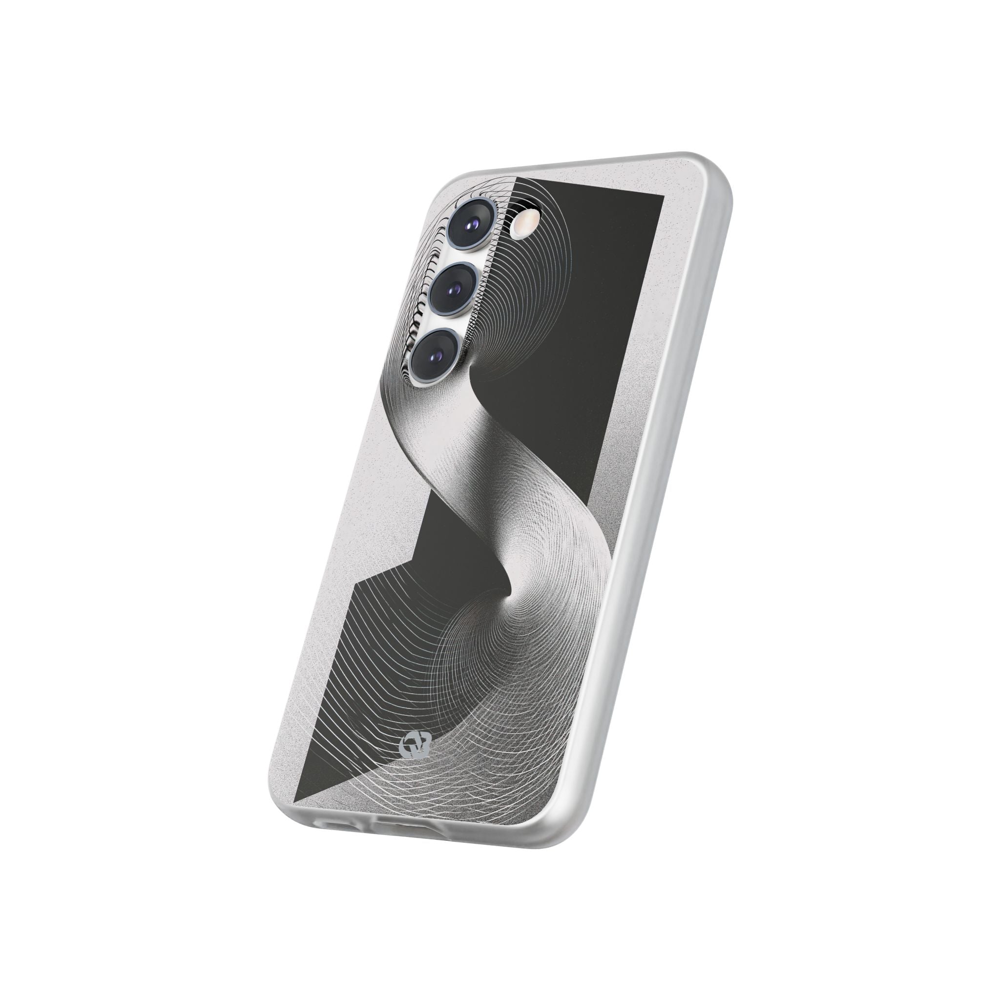Grey Lite Phone Case for Samsung - Obsidian Moiré Wave