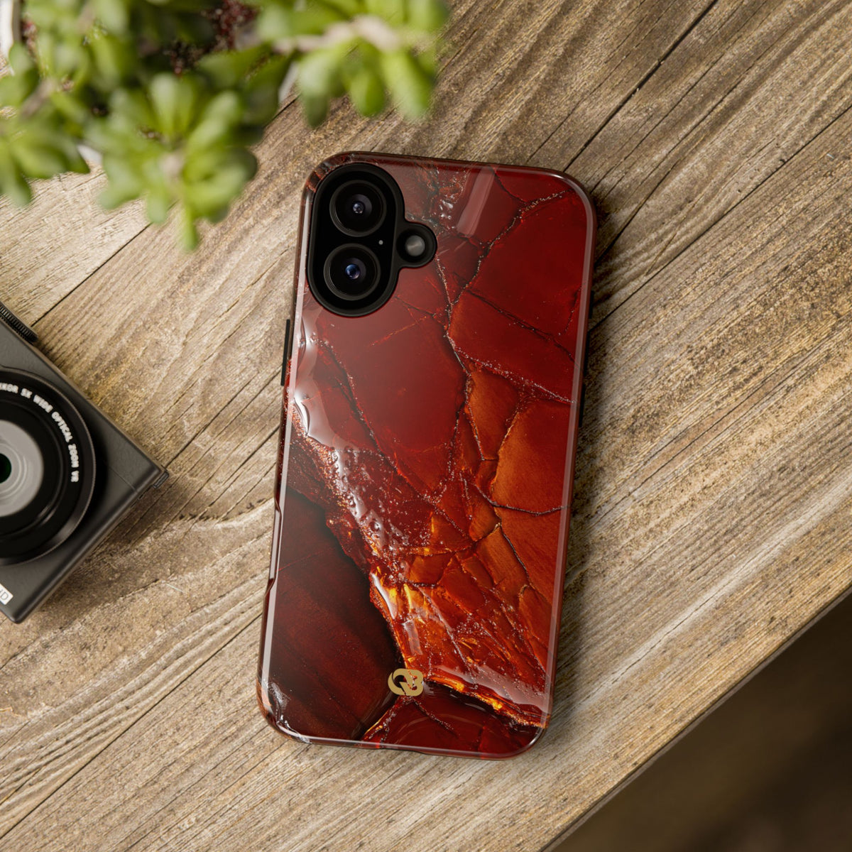 Amber Embrace · Tough Phone Case for iPhone · Brown