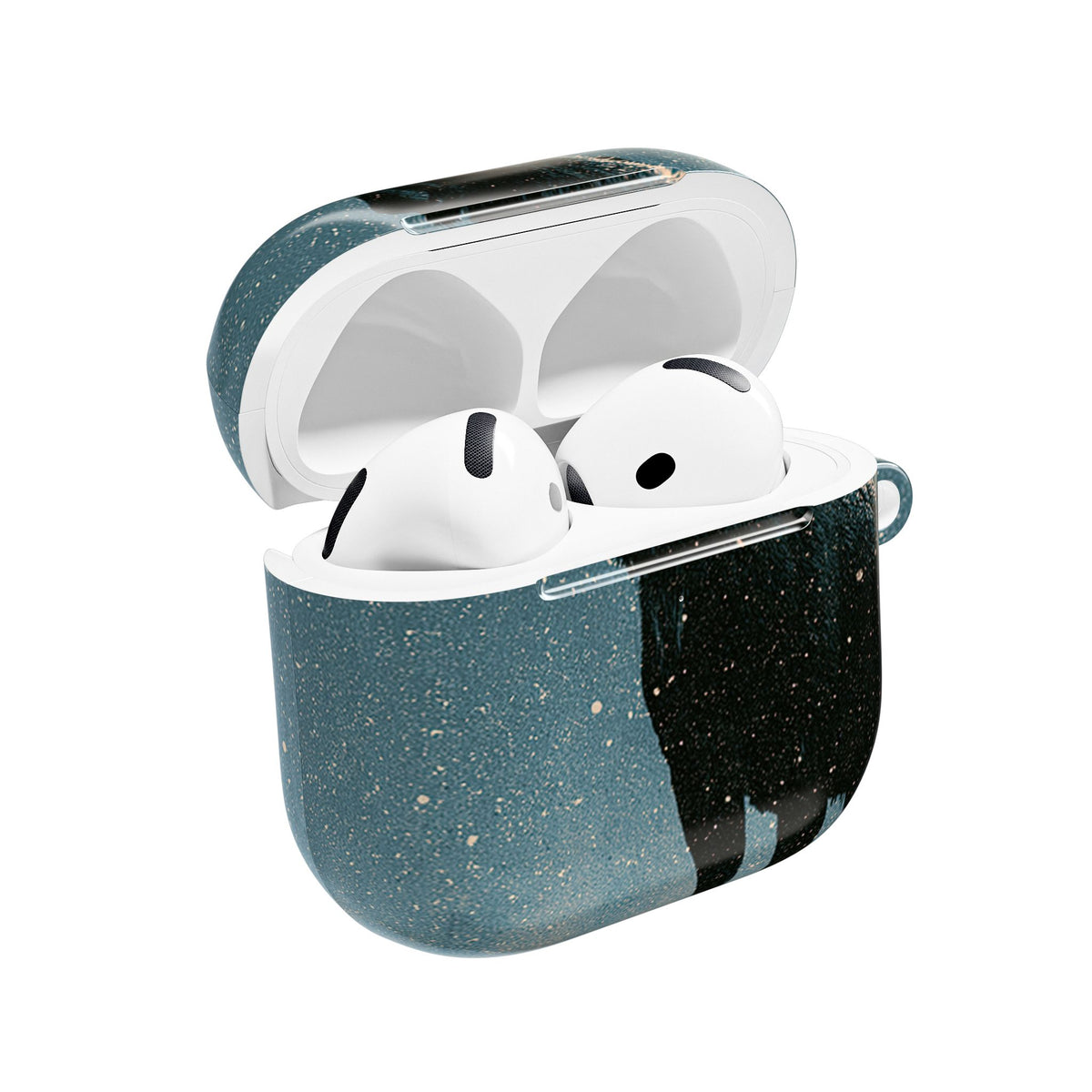 Nordic Boreal Moose · Hard Case for AirPods & AirPods Pro · Blue