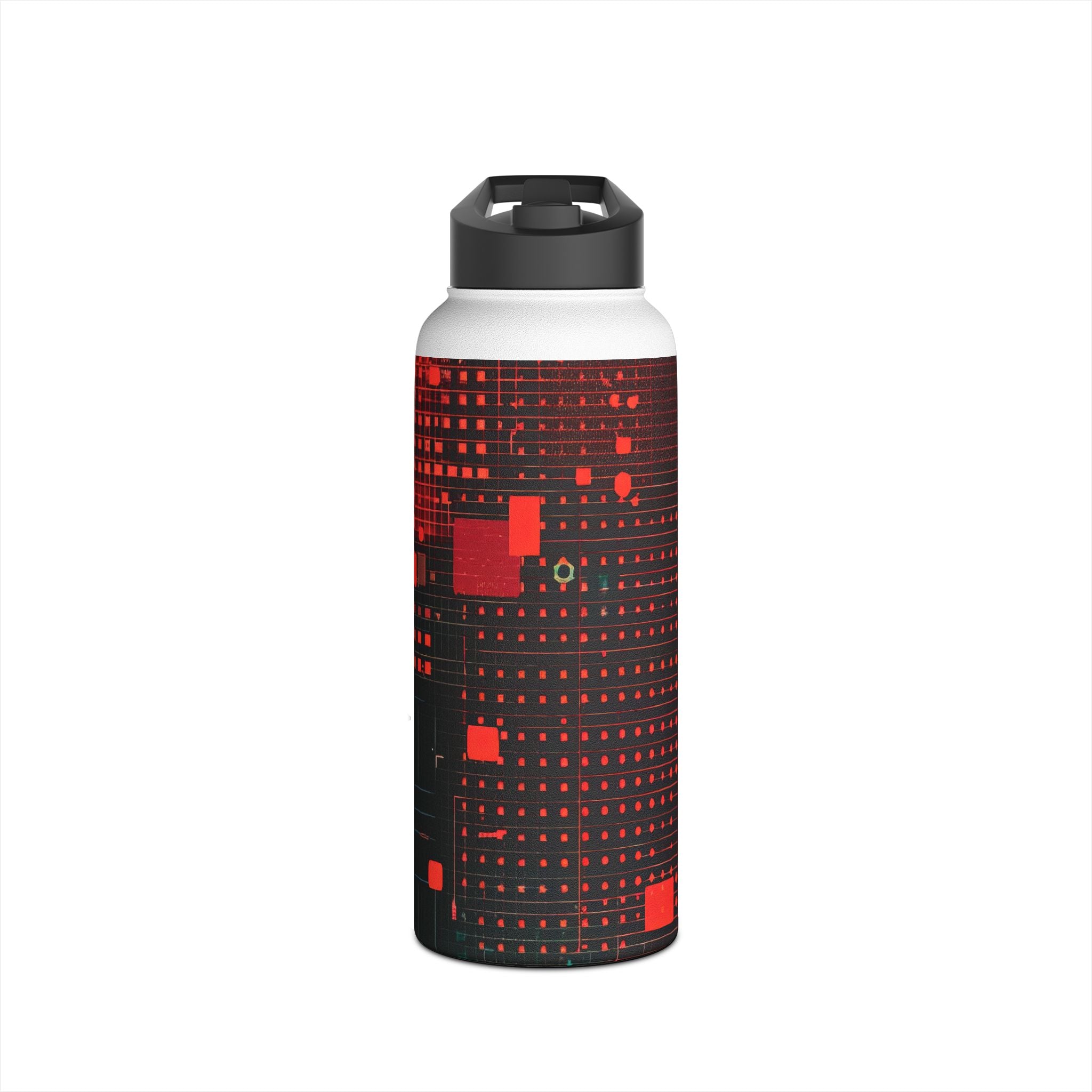 Crimson Circuit - Stainless Steel Water Bottle