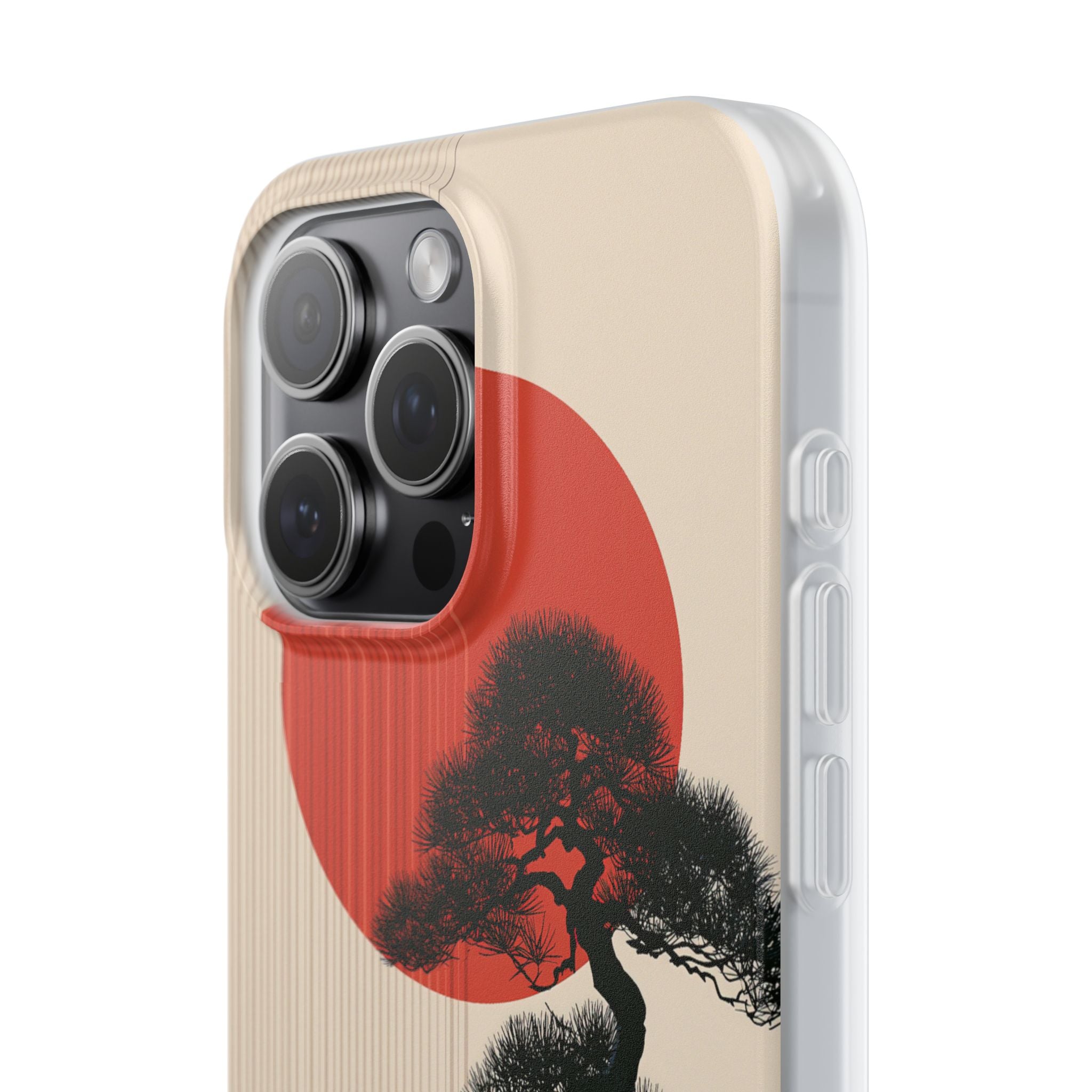 Beige Lite Phone Case for iPhone - Kyoto Crimson Pine