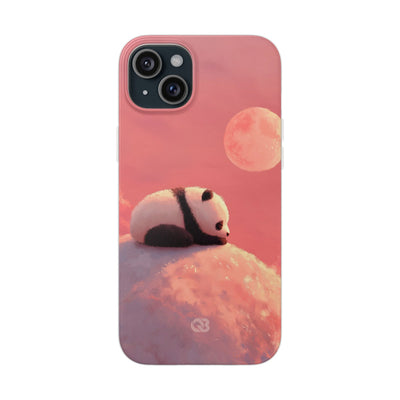 Rose Moon Panda · Soft Phone Case for iPhone