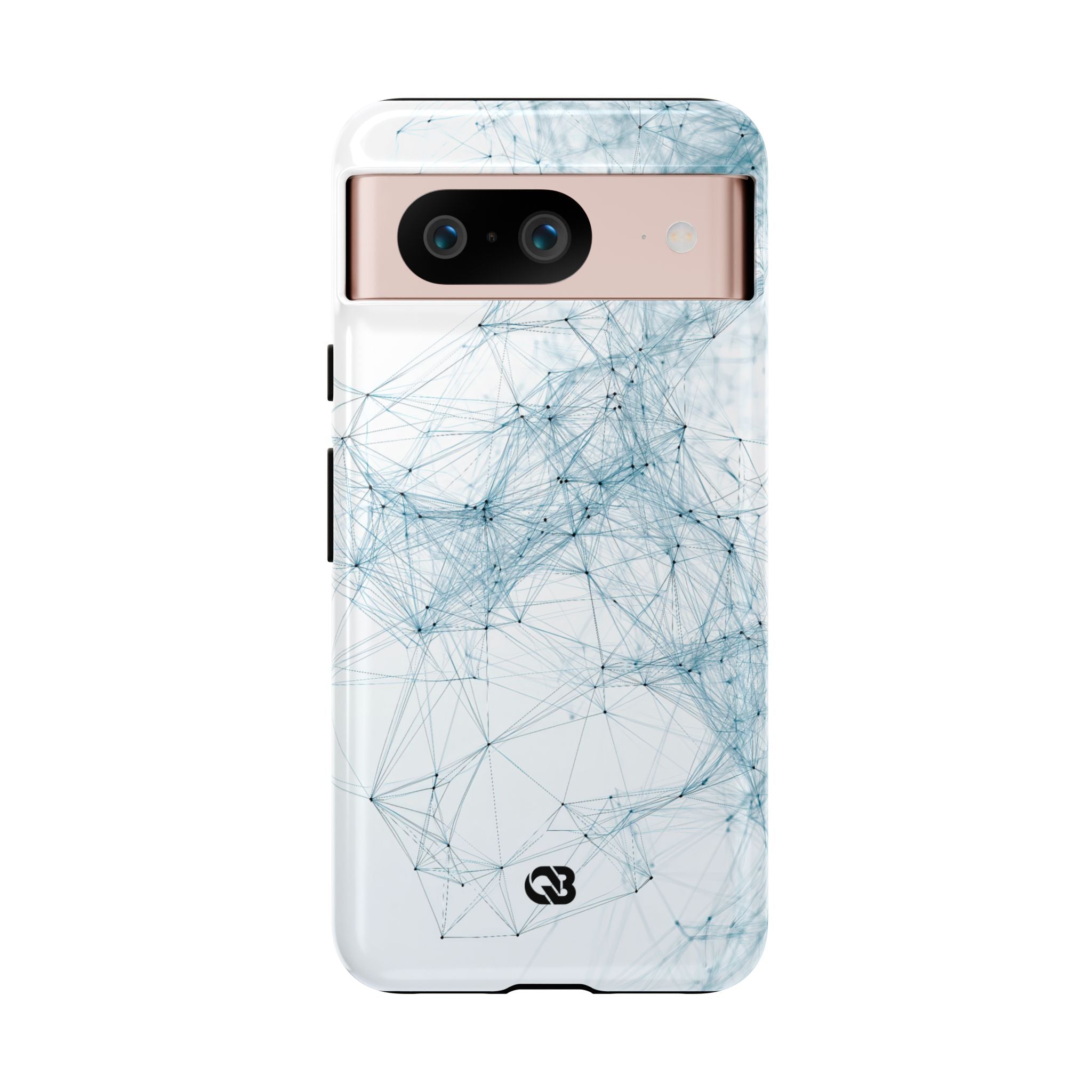 Blue Tough Phone Case for Google Pixel - Glacial Neural Web