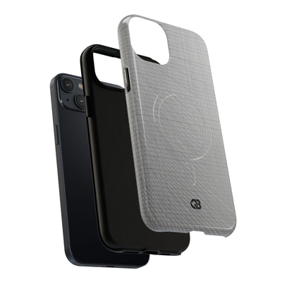 Grey Tough 2.0 Magsafe Phone Case for iPhone - Chrome Mesh Warp