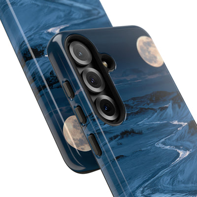 Arctic Moon Drift · Tough Phone Case for Samsung · Blue