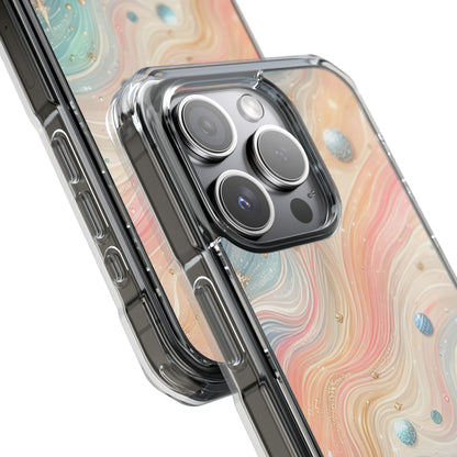 Iridescent Swirls iPhone 15 Pro Case - Impact