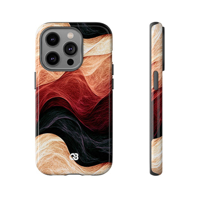 Ember Wave Dispersion · Tough Phone Case for iPhone · Red