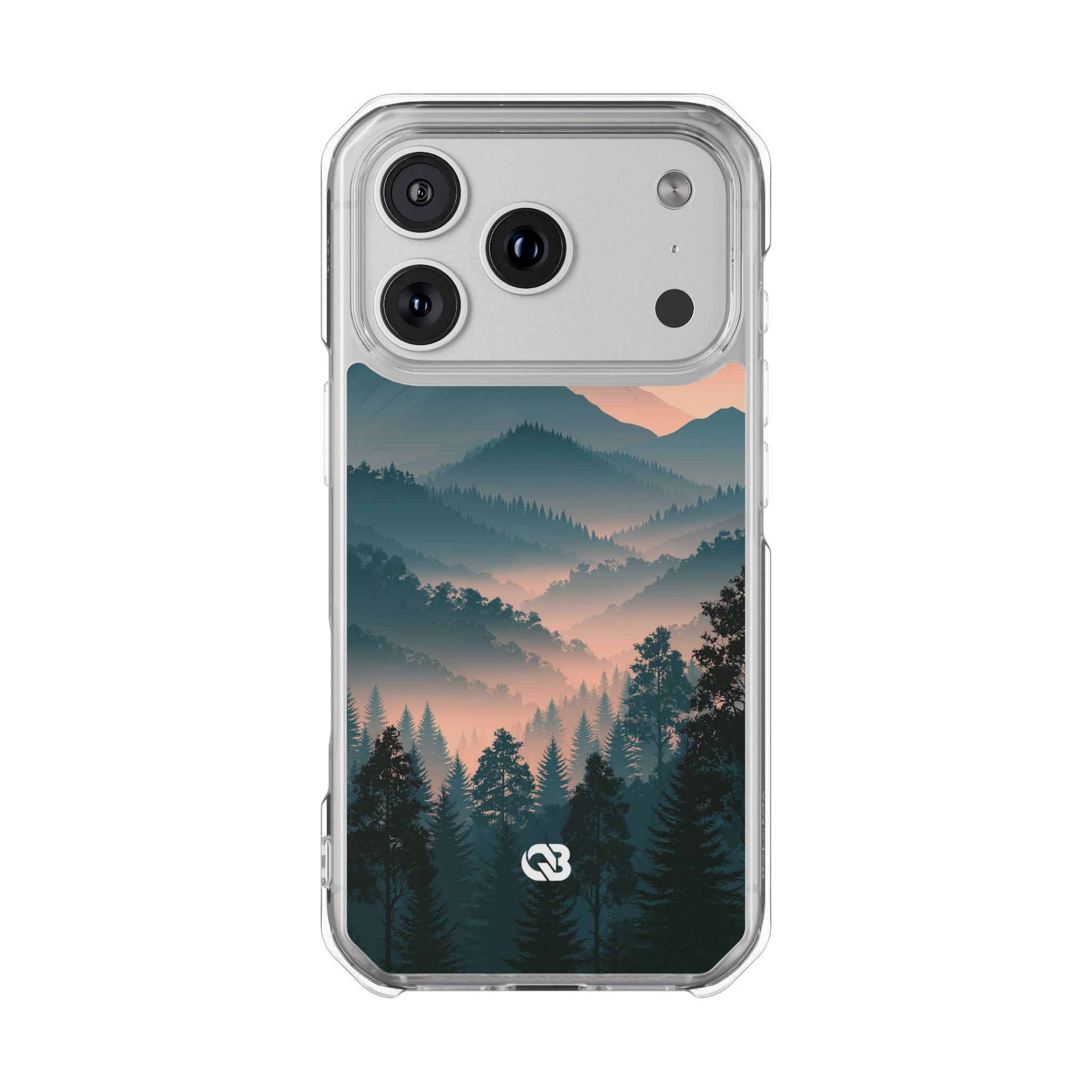 Teal Impact MagSafe Phone Case for iPhone - Alpine Teal Horizon
