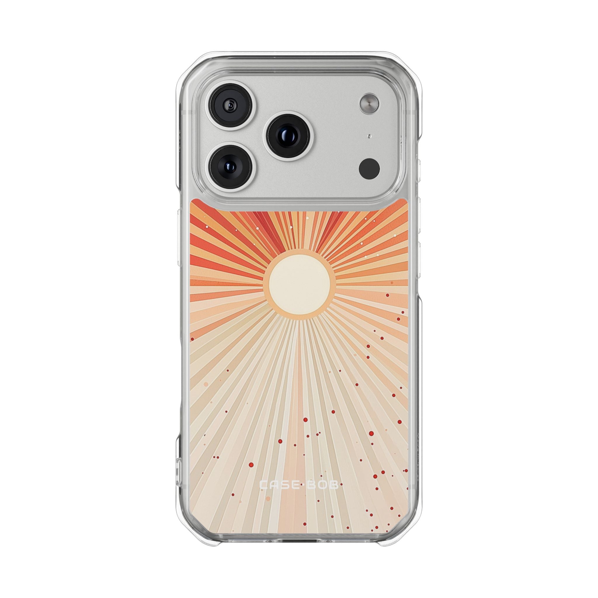 Cream Sunburst iPhone 17 Pro Case - Impact