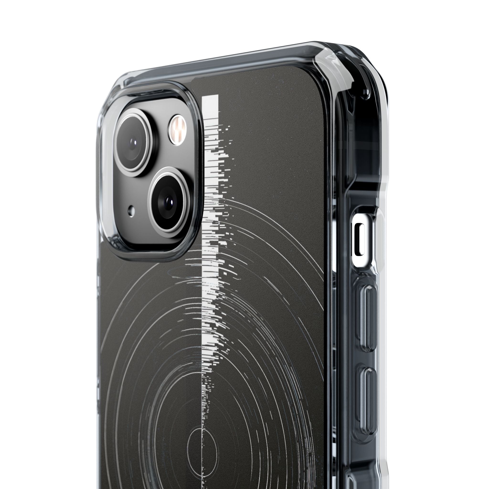 Black Impact MagSafe Phone Case for iPhone - Obsidian Orbital Signal