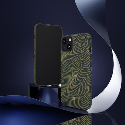 Midnight Palm Frond · Tough Phone Case for iPhone · Green