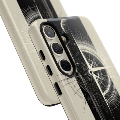 Beige Tough Phone Case for Samsung - Zenith Vector Spire