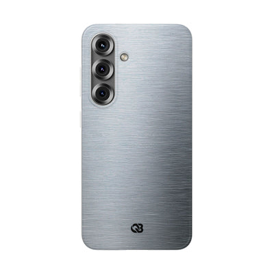 Silver Lite Phone Case for Samsung - Satin Chrome Grain