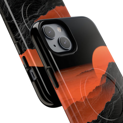 Solar Ridge Mesh · Tough 2.0 Magnetic Phone Case for iPhone · Black
