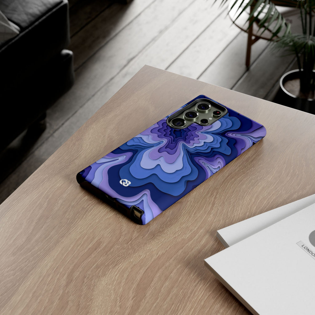 Periwinkle Strata Bloom · Tough Phone Case for Samsung · Purple