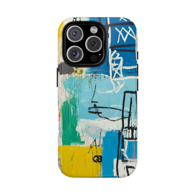 Azure Urban Scribble · Tough+ Phone Case for iPhone · Magsafe