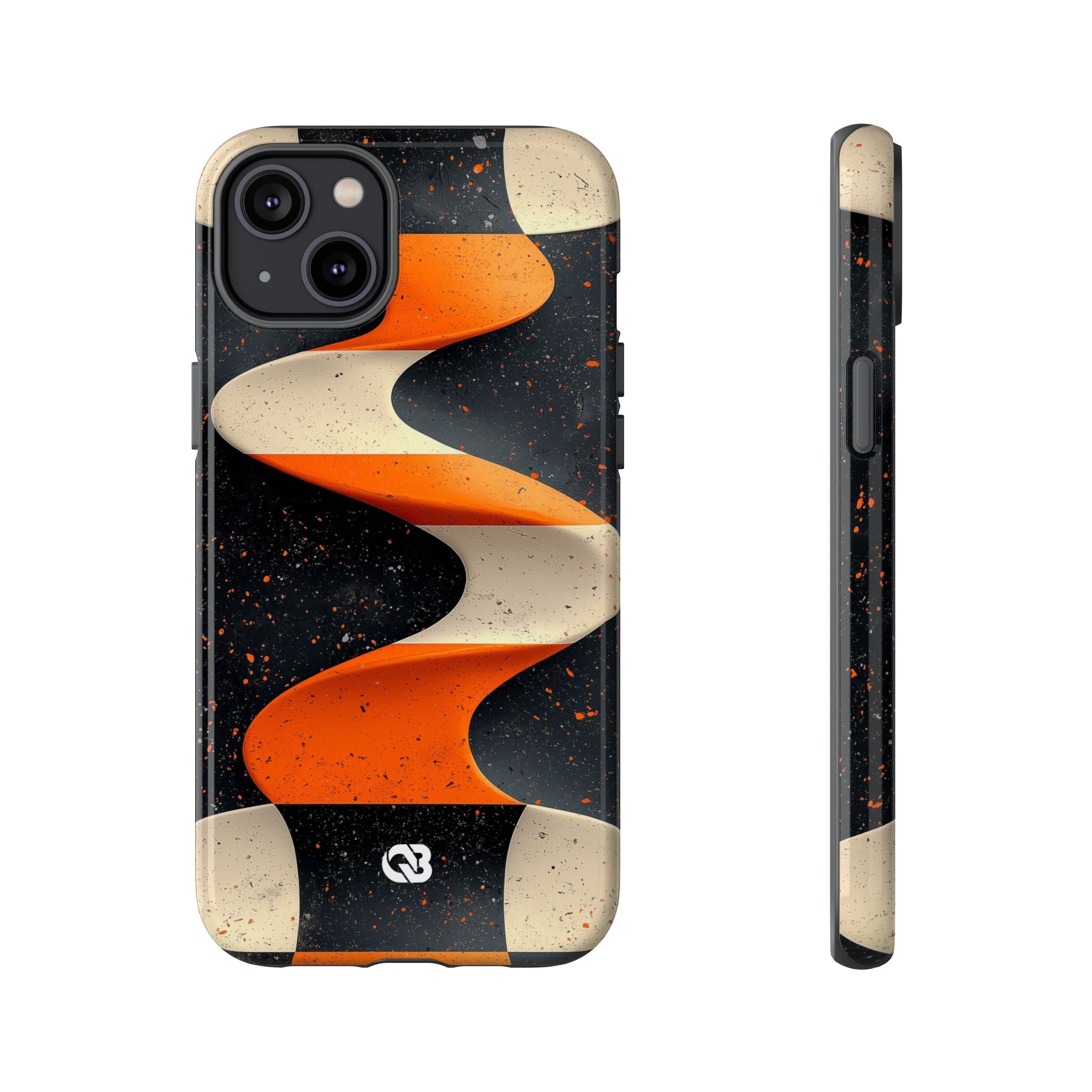 Orange Grit Twist · Tough Phone Case for iPhone