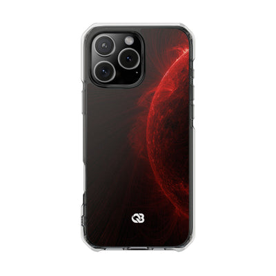 Red Impact MagSafe Phone Case for iPhone - Solar Crimson Flare