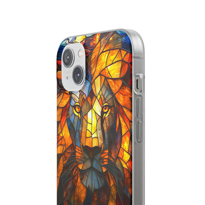 Amber Glass Lion · Soft Phone Case for iPhone