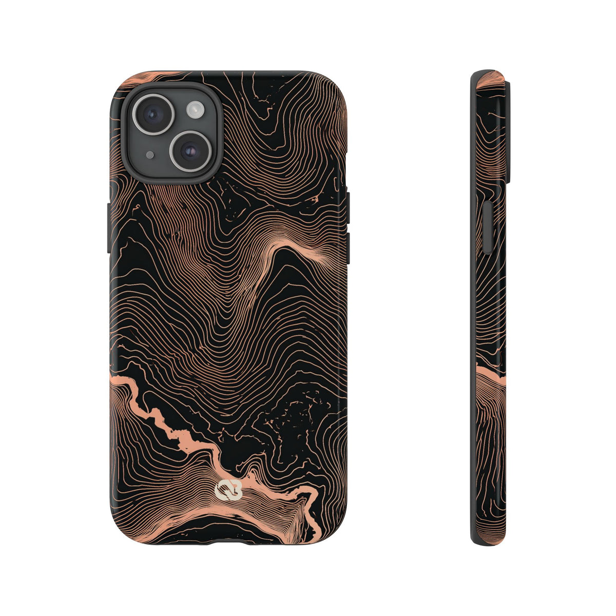 Mesa Elevation Contour · Tough Phone Case for iPhone · Black