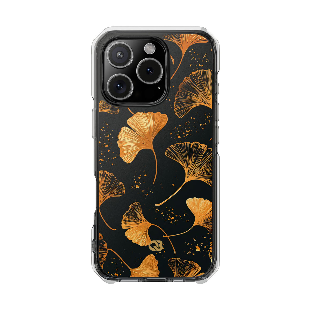 Gilded Ginkgo · Clear Impact Magnetic Phone Case for iPhone · Gold