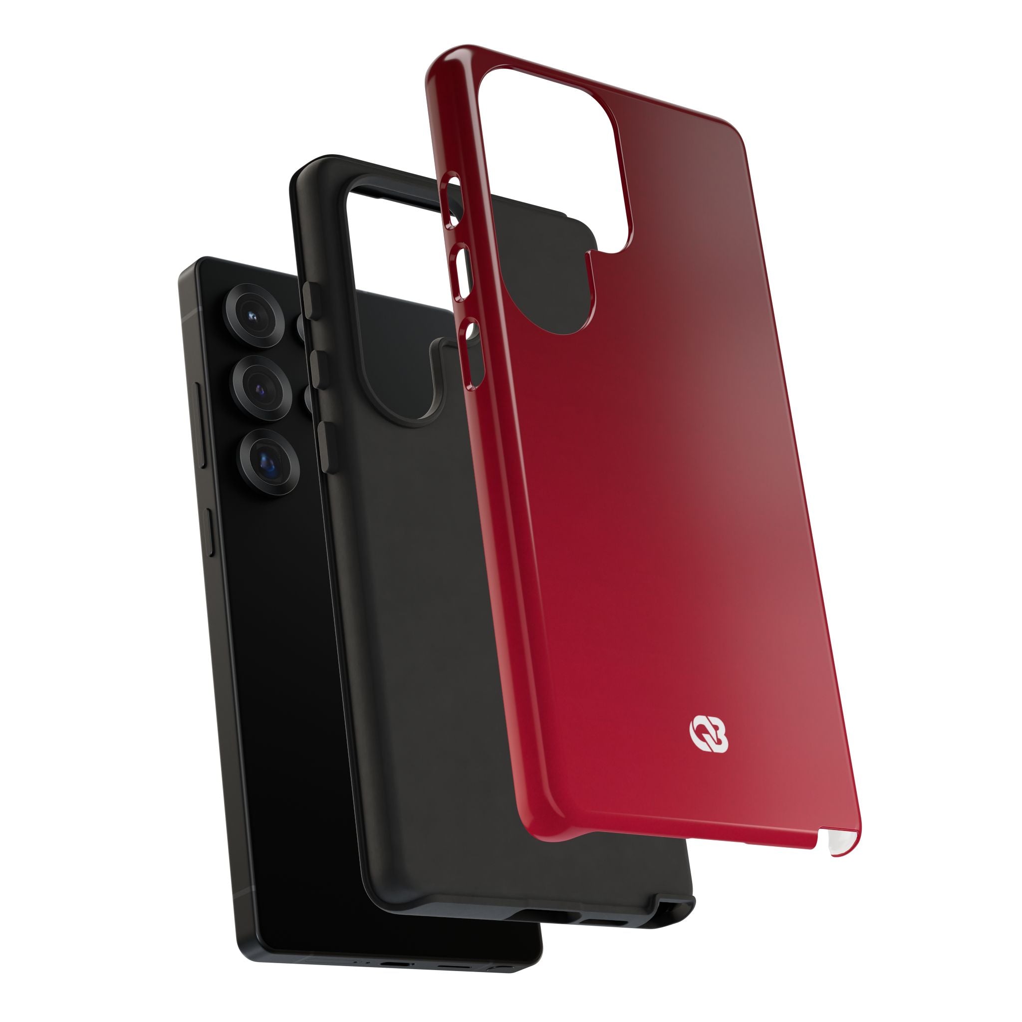 Red Tough Phone Case for Samsung - Crimson Velvet Fade