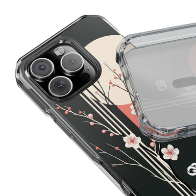 Nocturne Sakura Branch · Clear Impact Magnetic Phone Case for iPhone ·  Black
