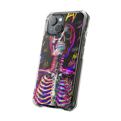 Neon Glitch Skeleton · Impact Custodia per iPhone · Magsafe