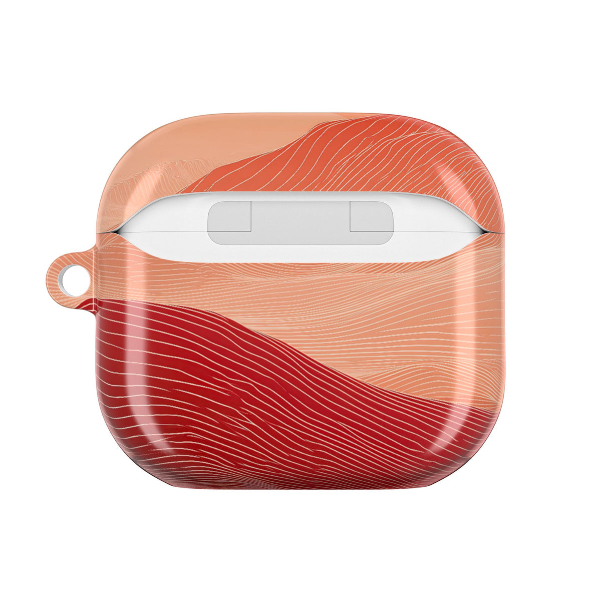 Crimson Dune Horizon · Hard Case for AirPods & AirPods Pro · Red