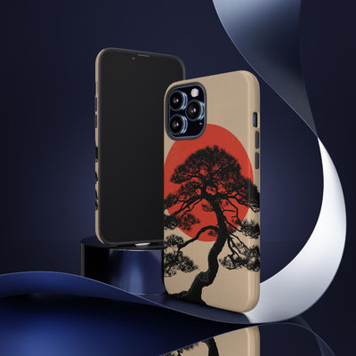 Crimson Pine Solitude · Tough Phone Case for iPhone · Beige