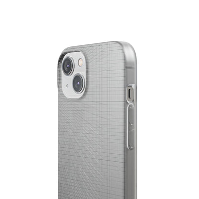 Grey Lite Phone Case for iPhone - Chrome Mesh Warp