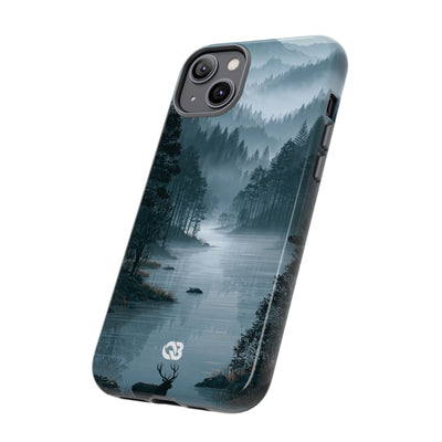 Silent Nordic Fjord · Tough Phone Case for iPhone · Blue