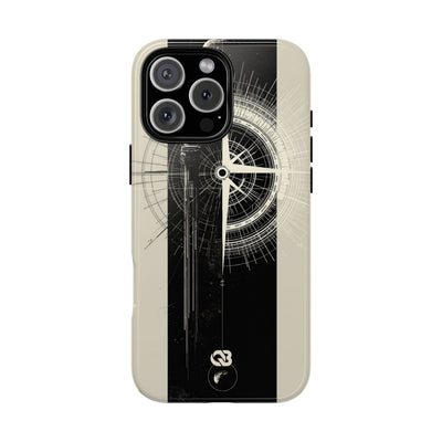 Beige Tough Phone Case for iPhone - Zenith Vector Spire