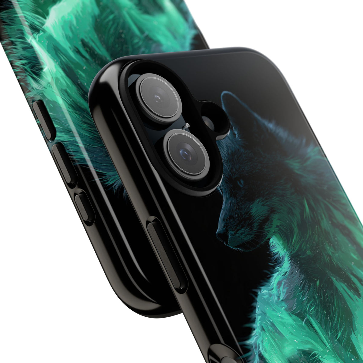 Nordic Aurora Fox · Tough Phone Case for iPhone · Teal
