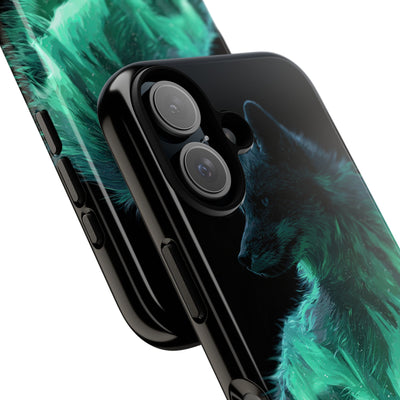 Nordic Aurora Fox · Tough Phone Case for iPhone · Teal