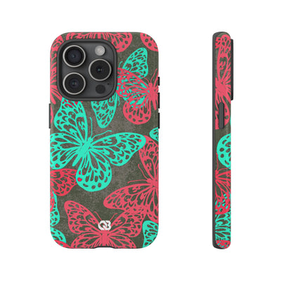 Electric Papillon · Tough Phone Case for iPhone · Pink