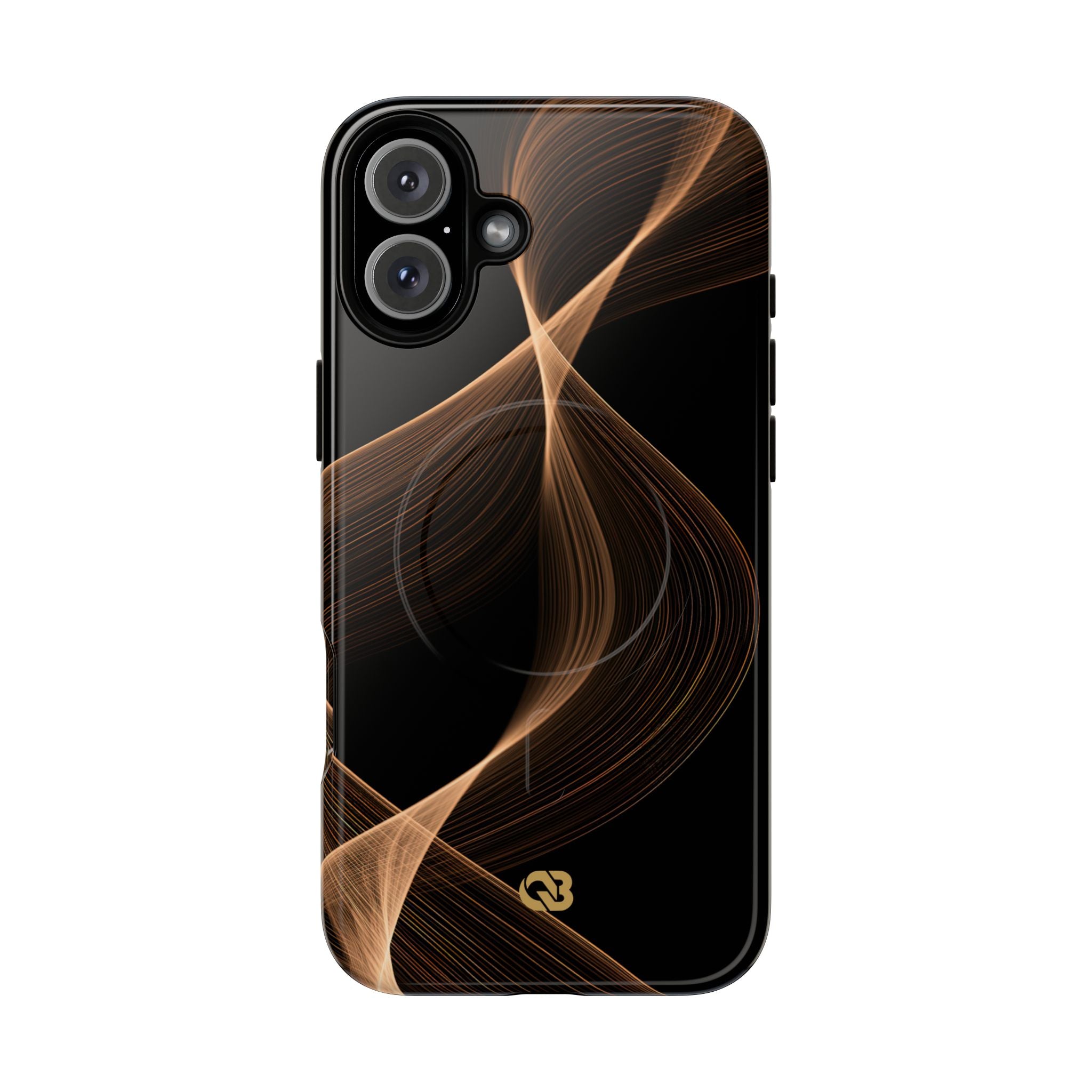 Brown Tough 2.0 Magsafe Phone Case for iPhone - Copper Silk Wave