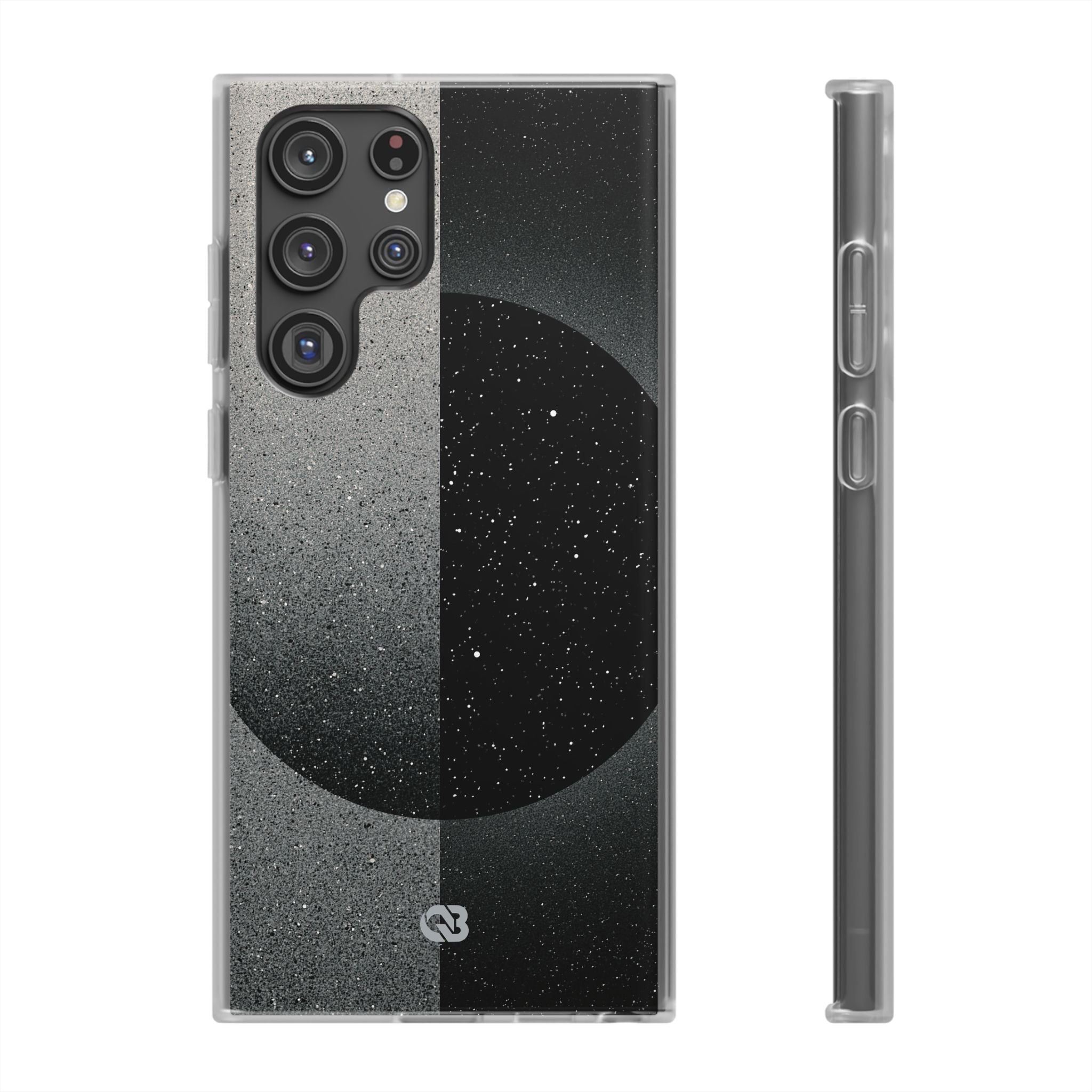 Black Lite Phone Case for Samsung - Lunar Static Orbit