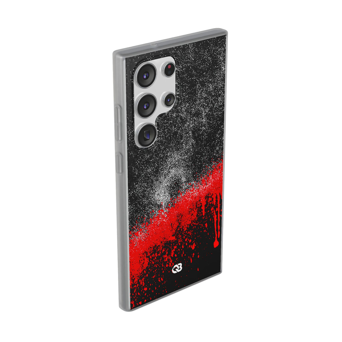 Crimson Noir Drip · Lite Phone Case for Samsung · Black
