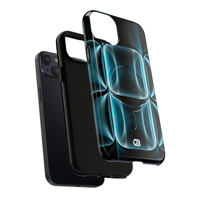 Translucent Cyber Grid · Tough 2.0 Magnetic Phone Case for iPhone · Teal