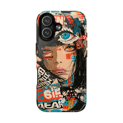 Shibuya Street Collage · Tough 2.0 Magnetic Phone Case for iPhone · Red