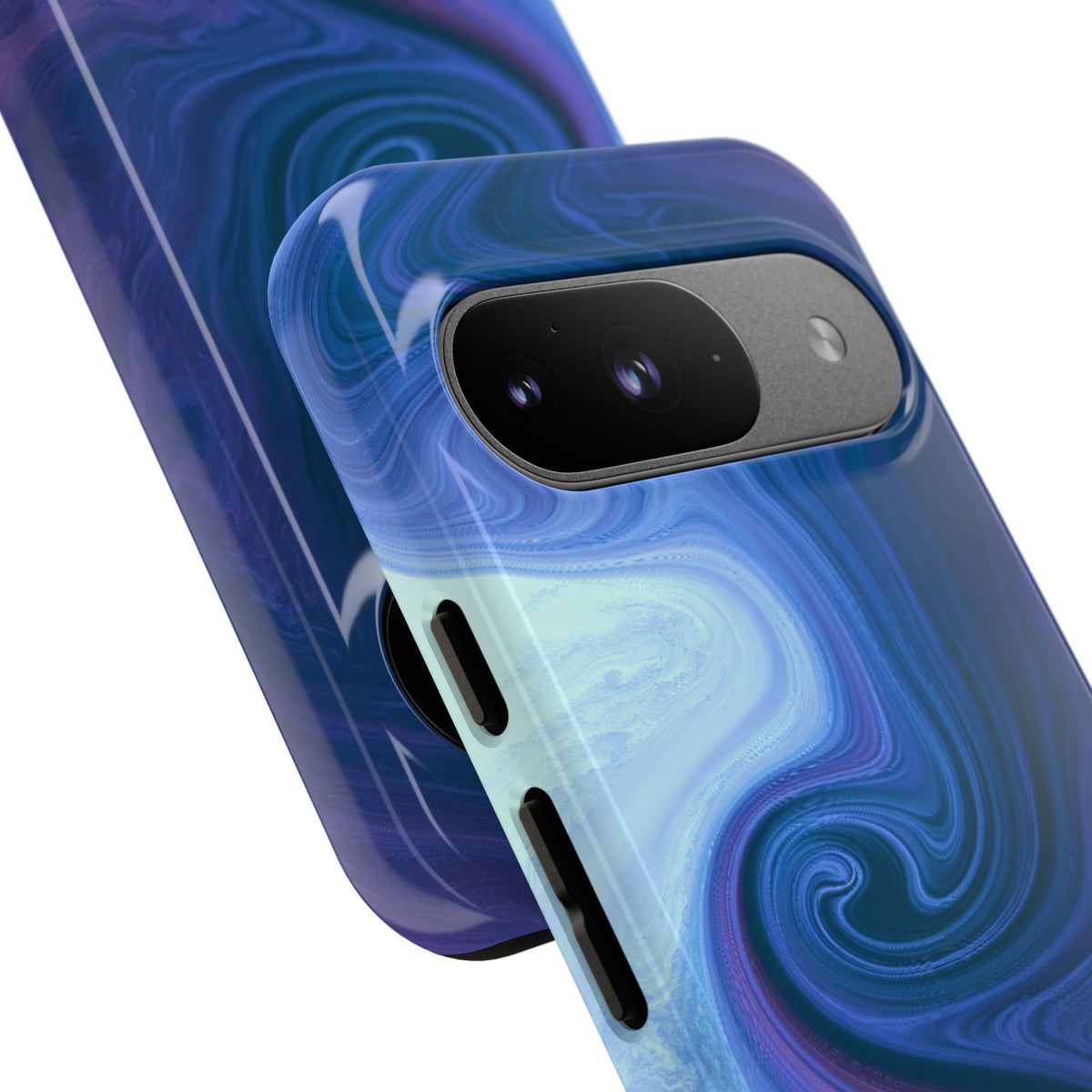 Azure Fluid Swirl · Tough Phone Case for Pixel ·  Blue