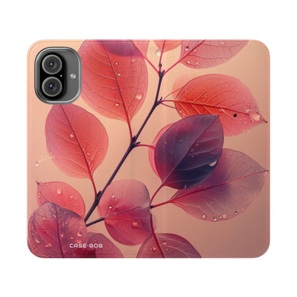 Translucente bladeren - iPhone 16 Plus Case - Portemonnee